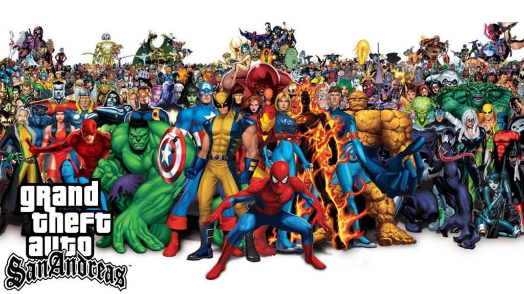 GTA San Andreas All Superheros Skins Pack Mod