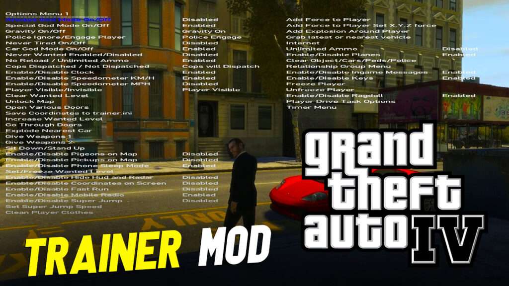 GTA 4 Trainer Mod