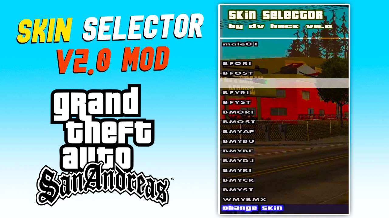 GTA San Andreas Skin Selector V2.0 Mod