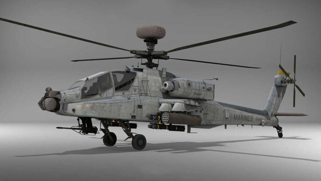 Helicopter AH-64 Apache