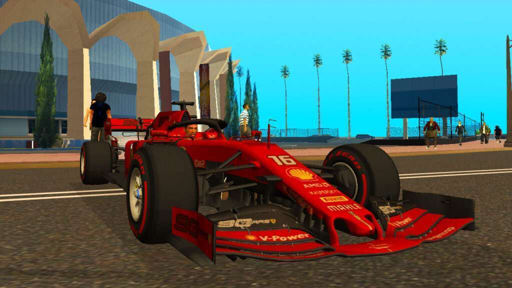 2019 F1 Ferrari SF90 #16 (Low Poly)